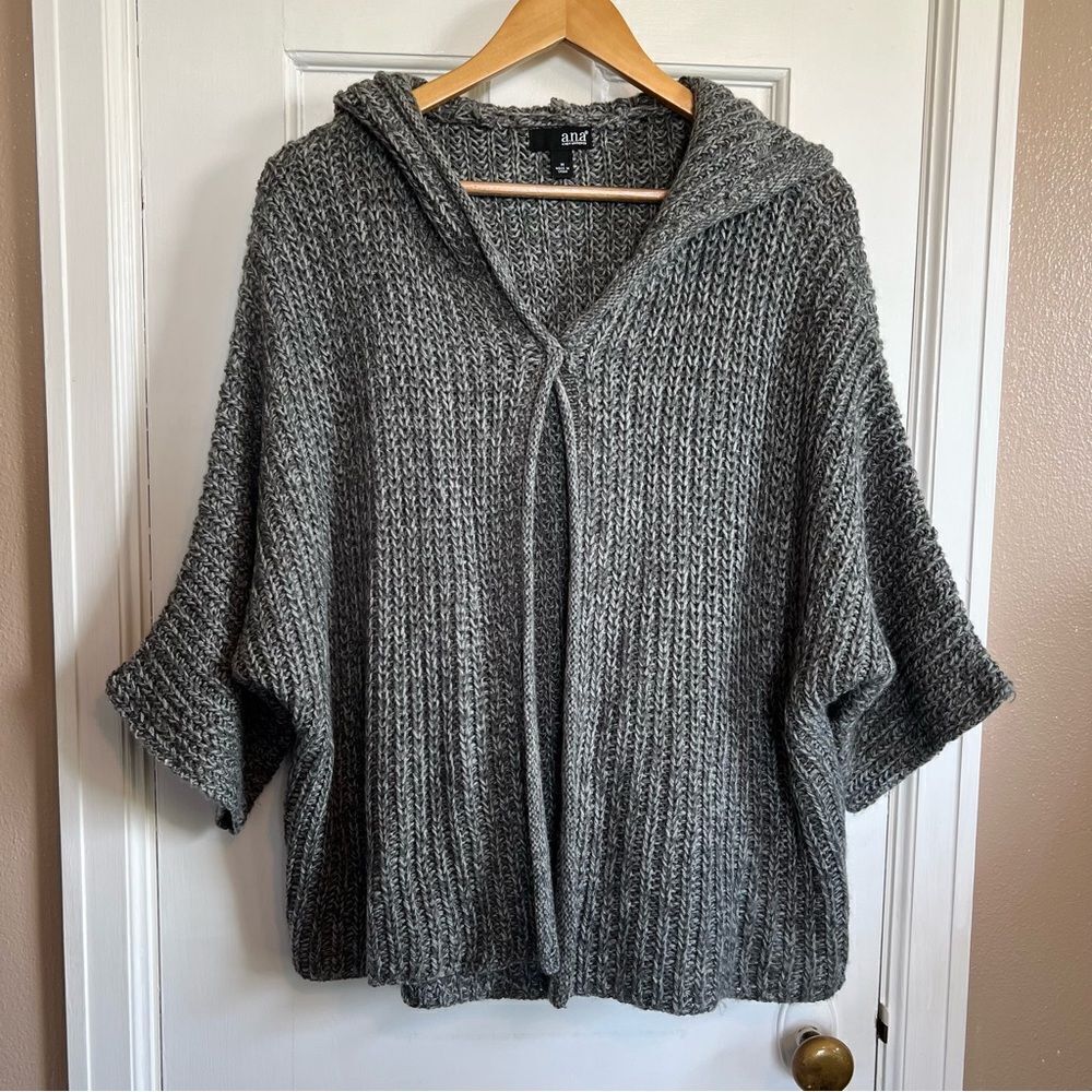 a.n.a Gray Shrug with Dolman Sleeves